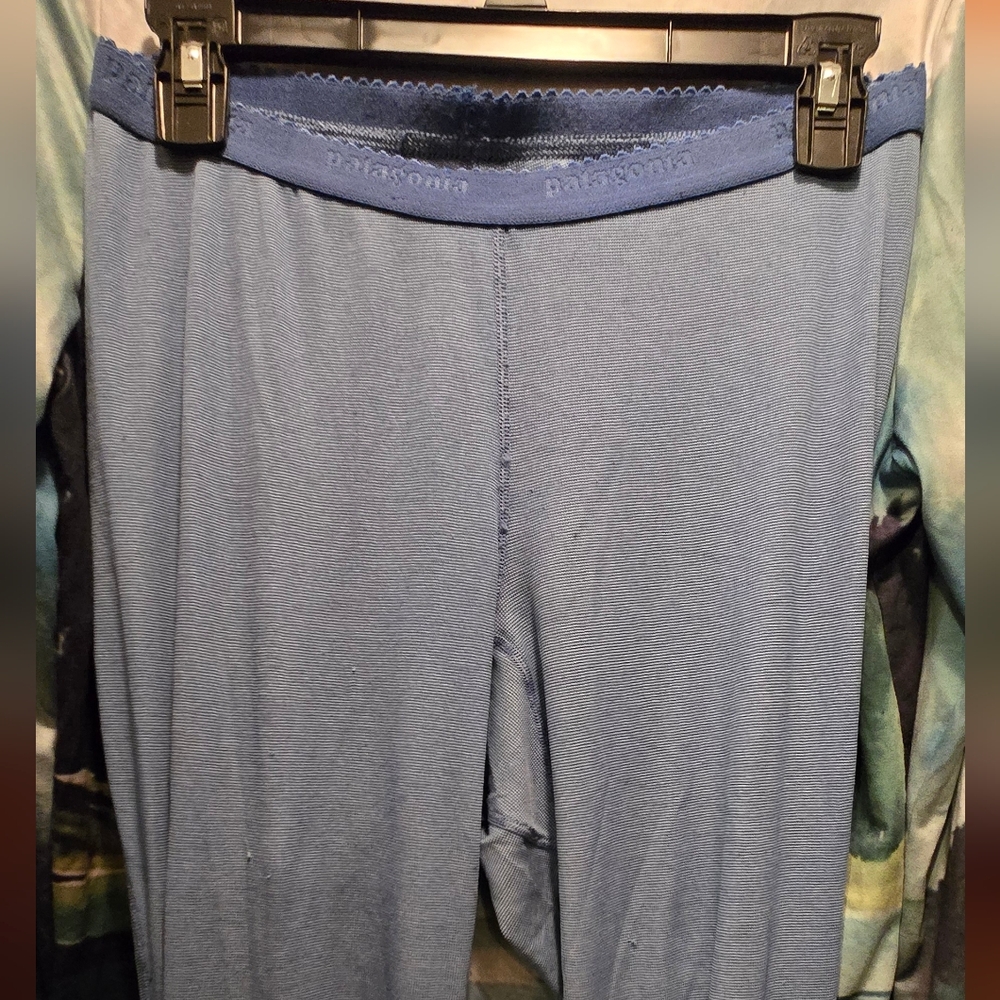 Patagonia Blue & Green Scenic Sleepwear/lounge/winterwear 2pc Set SzL&M - Picture 5 of 8